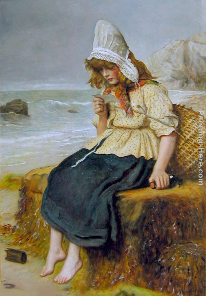 Message from the Sea painting - John Everett Millais Message from the Sea art painting